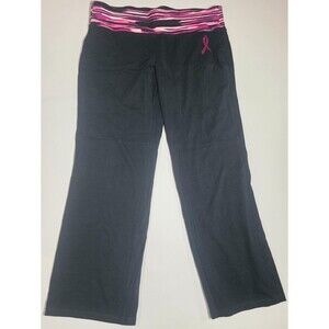 Livi Active Womens Plus Size 18/20 Breast Cancer Awareness Yoga Pants Cotton